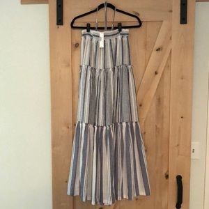 JCrew tiered maxi dress